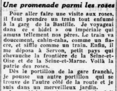 Le train des Roses 1932