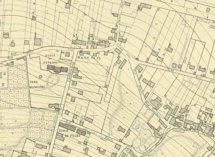 Plan Quartier 1945 Ecoles
